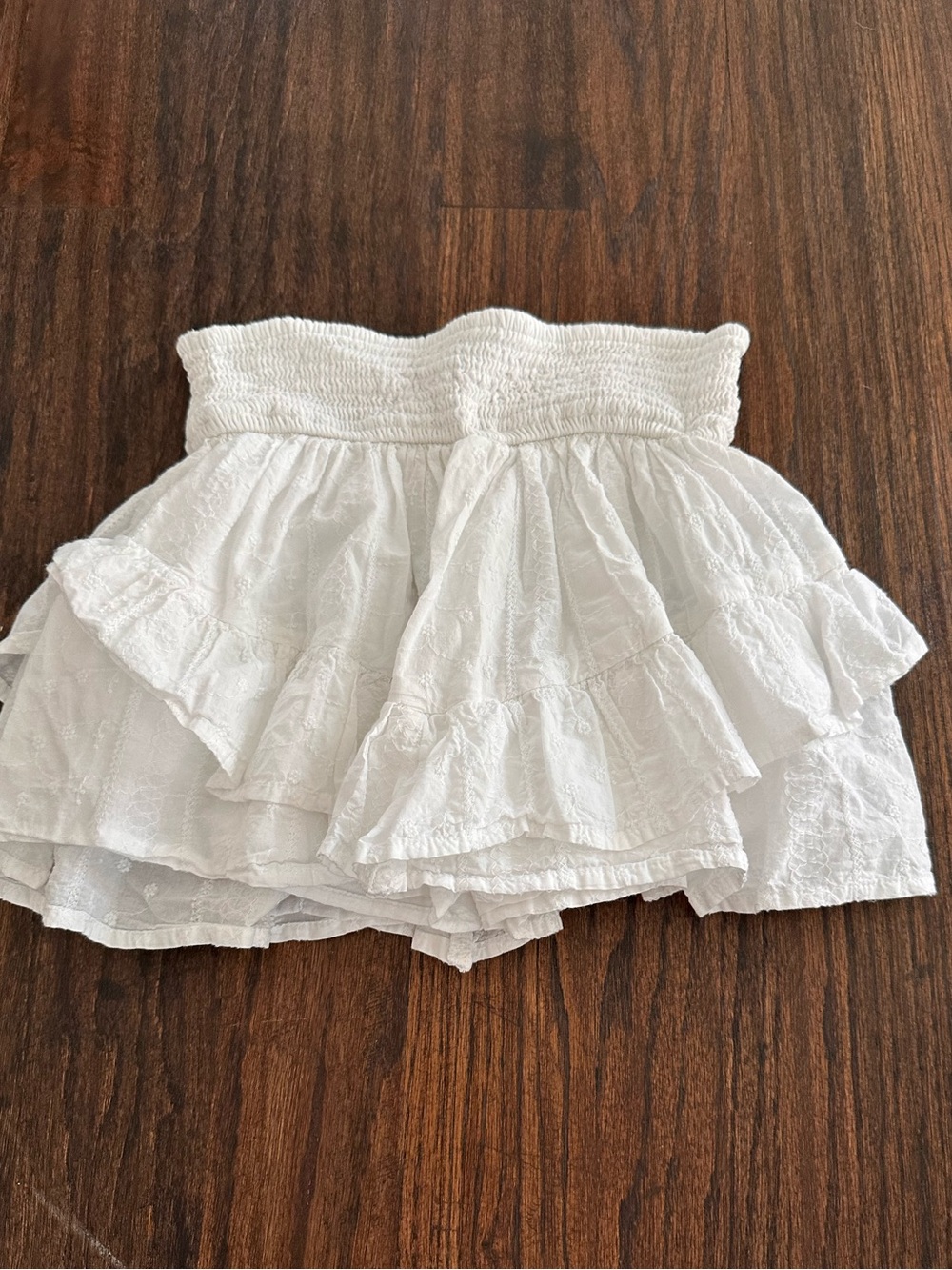 abercrombie kids White Ruffled Tiered Skirt